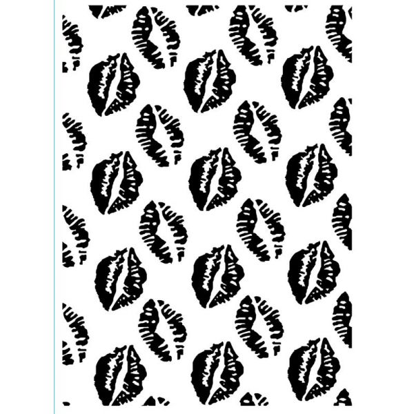LIPS - Embossing Folder 4.23 x 5.75 inches by Darice